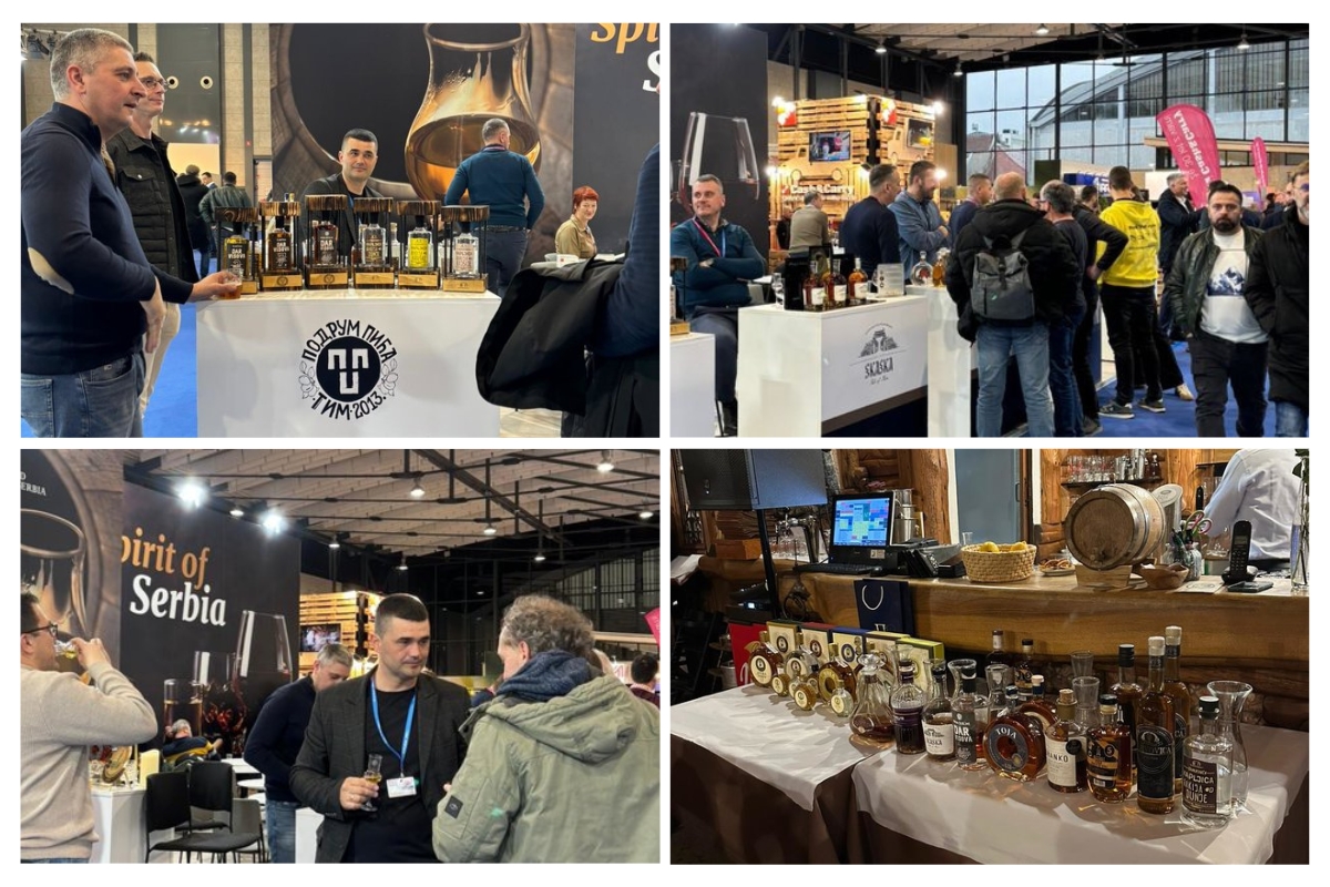 Srpske destilerije i štand Privredne komore Srbije na sajmu GAST EXPO 2026 u Ljubljani. Promocija domaće rakije i tradicionalnih proizvoda